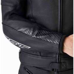 RST-Jacke Tractech Evo D3O Leder – schwarz/weiß