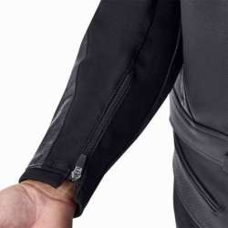 Veste RST Tractech Evo D3O cuir - noir/blanc