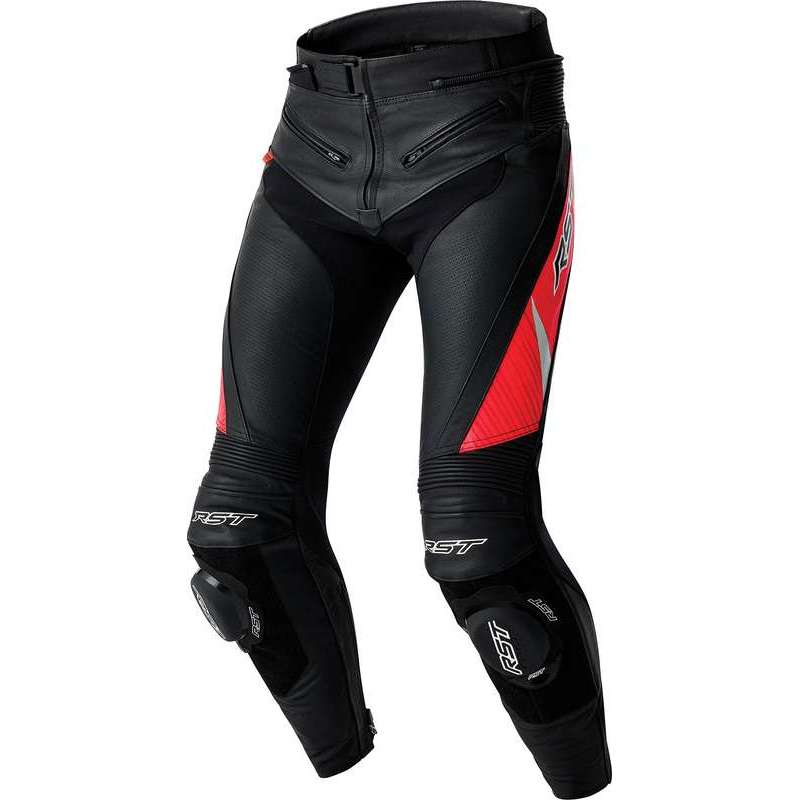 RST-Hose Tractech Evo D3O Leder – schwarz/rot