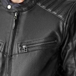 RST-Jacke Roadster Air D3O Leder – schwarz