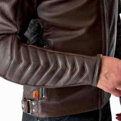 Veste RST Roadster Air D3O cuir - brun