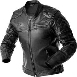 RST-Jacke Hillberry D3O Leder – schwarz