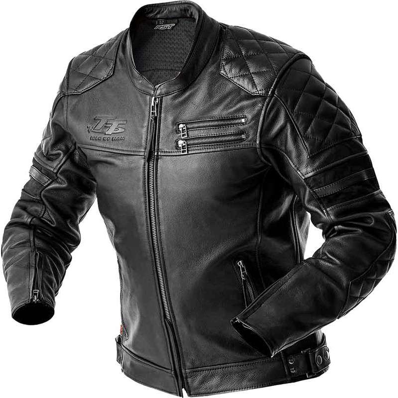 RST-Jacke Hillberry D3O Leder – schwarz