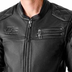 RST-Jacke Hillberry D3O Leder – schwarz