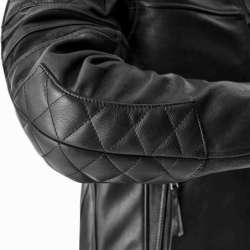 RST-Jacke Hillberry D3O Leder – schwarz