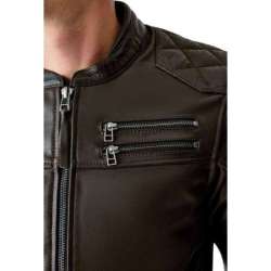 RST-Jacke Hillberry D3O Leder – Braun