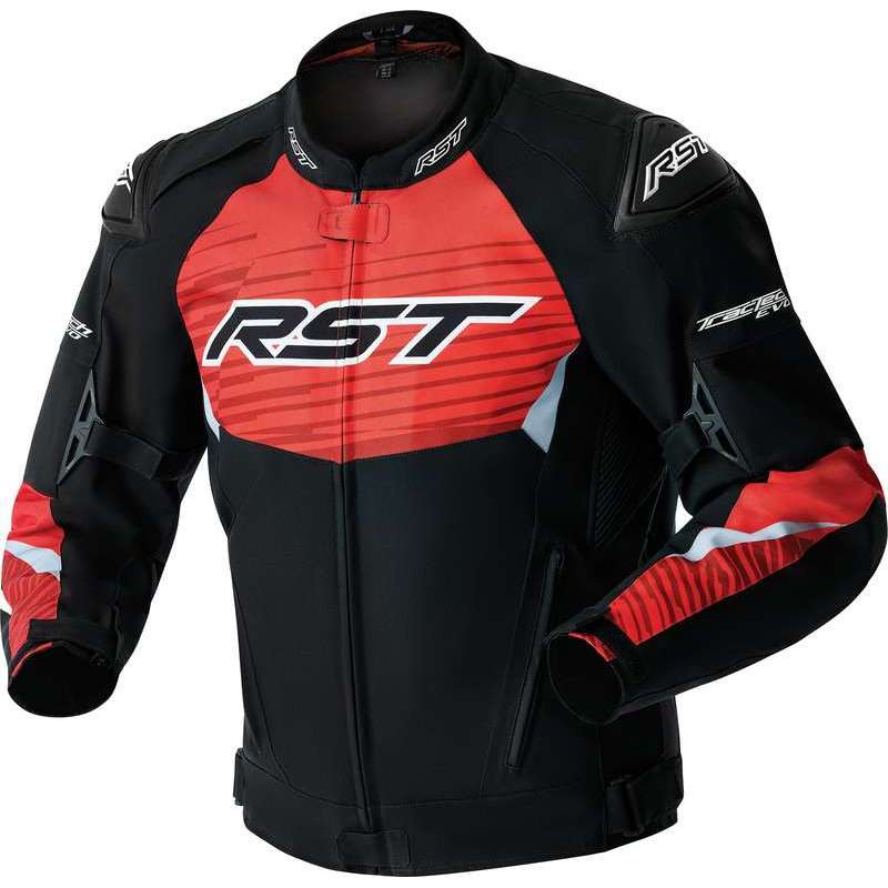 RST-Jacke Tractech Evo D3O Textile – schwarz/rot