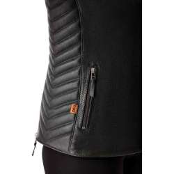 RST-Damenjacke Roadster Air D3O Leder – schwarz