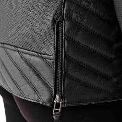 RST-Damenjacke Roadster Air D3O Leder – schwarz