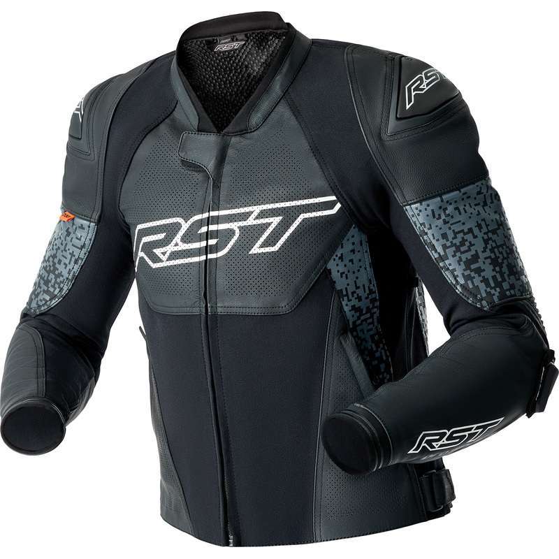 RST-Jacke Pro Series Supersport-K D3O Leder – schwarz/grau