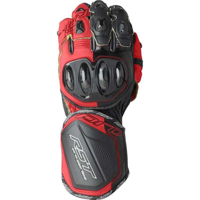 RST-Handschuhe Pro Series GP D3O – schwarz/neonrot