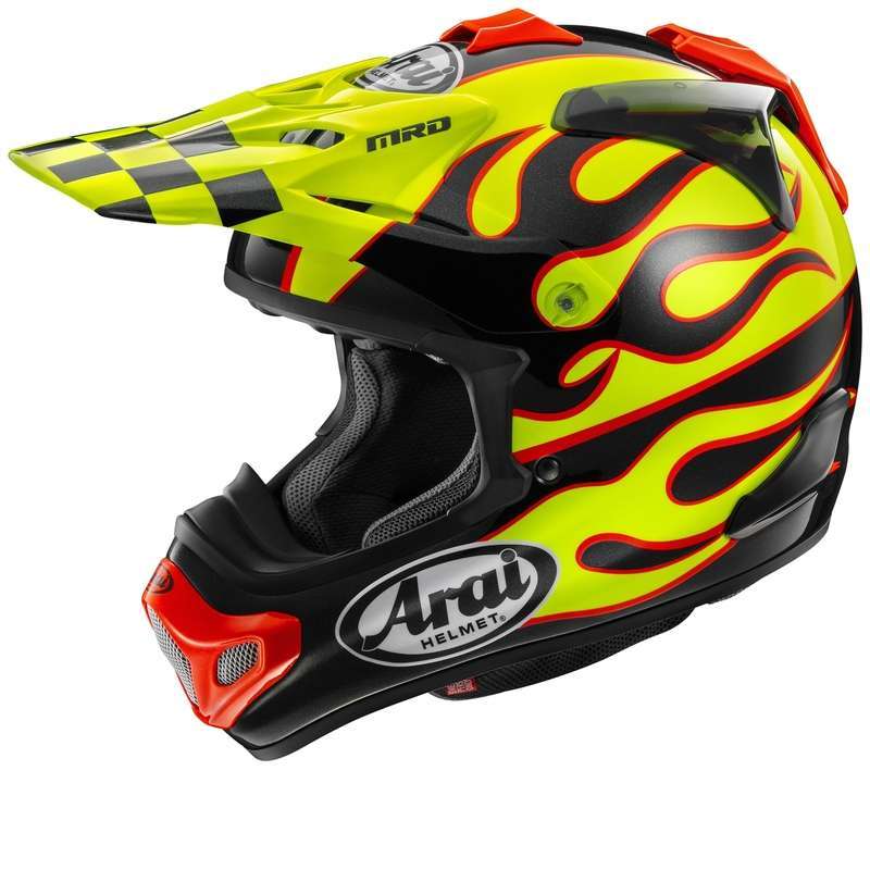 Casque Cross ARAI MX-V EVO - Flame Yellow