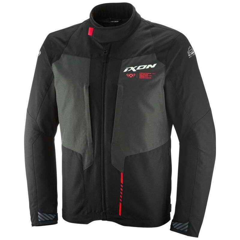 Ixon TYR Jacke schwarz-anthra-knallrot