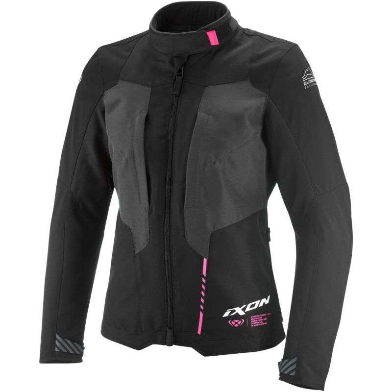 Veste Ixon TYR LADY  noir-anthracite-rose vif
