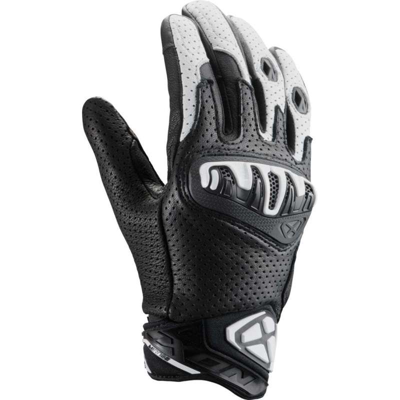 Gants Ixon MIRAGE LEATHER  été noir-blanc