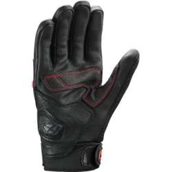 Gants Ixon MIRAGE LEATHER  été noir-rouge