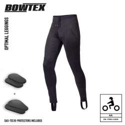 Bowtex Optimal Motorrad Schutz Leggings Mann AA Black