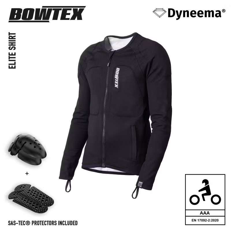 Bowtex Elite Motorrad Schutzjacke MannShirt Men V2AAA BLACK