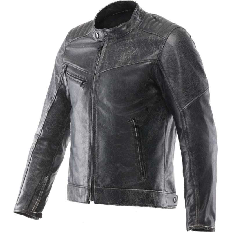 Dainese-Radicale-Lederjacke für Herren, schwarz