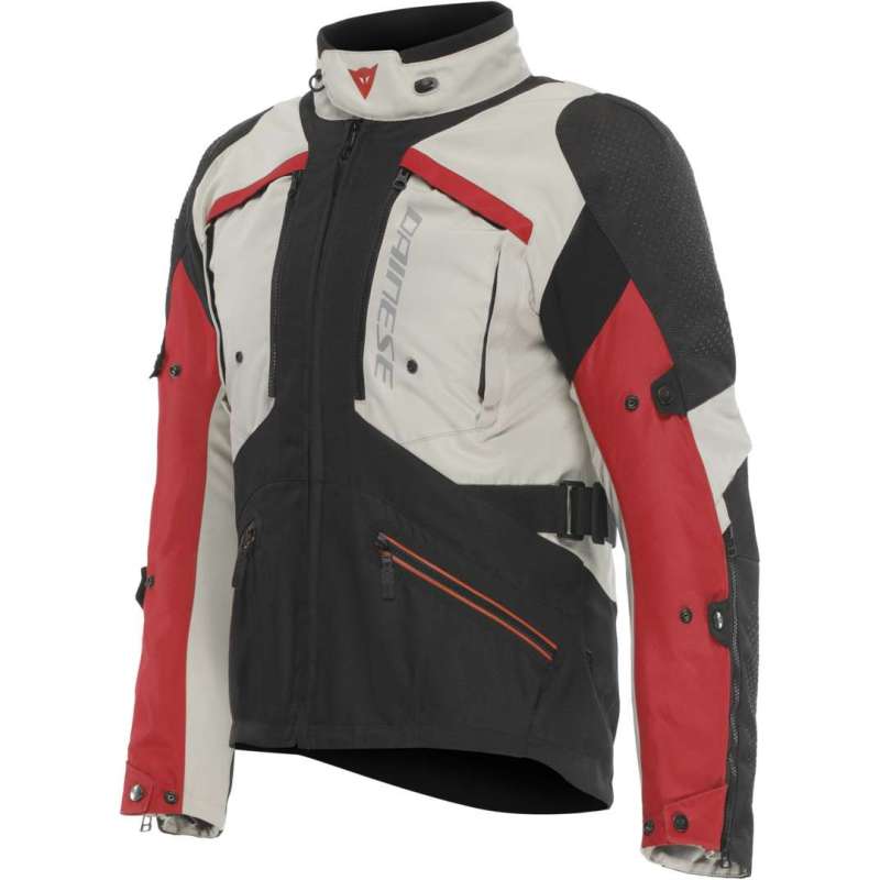 Dainese-Jacke D-Dry Gullfoss für Herren, beige-rot-schwarz