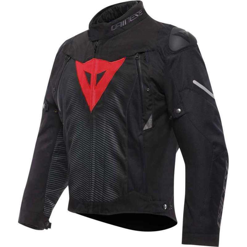 Dainese-Jacke D-Dry Super Sprint für Herren, schwarz-rot