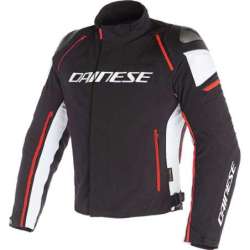 Dainese-Jacke D-Dry Racing 3 schwarz-weiß