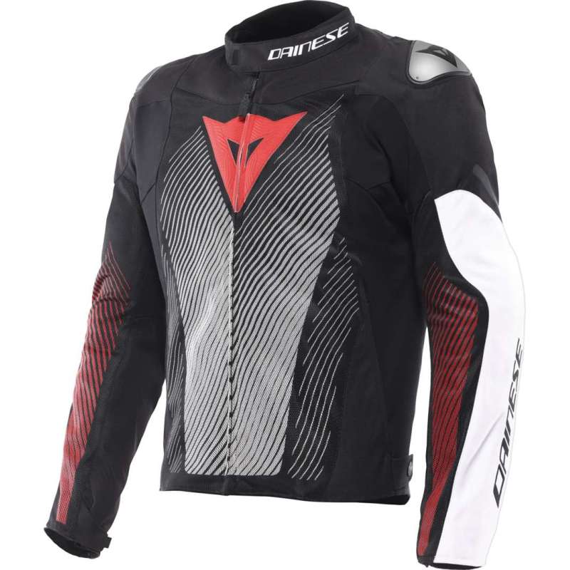 Dainese-Jacke Ventar Air Tex für Herren, schwarz-weiß-rot