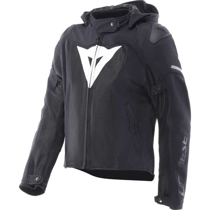 Dainese Super Sprint Air Tex Damenjacke schwarz-weiß