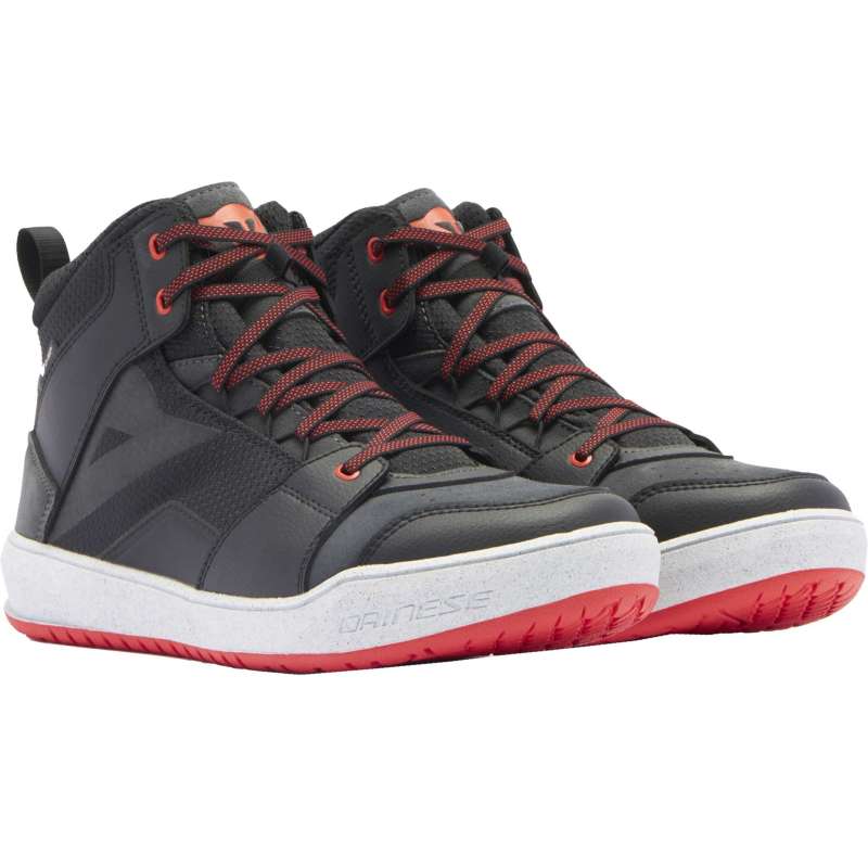 DaineseSuburb D-WP Herrenschuhe, schwarz-weiß-rot