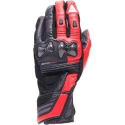 Gants Dainese Reacto Carbon Long cuir homme noir-rouge
