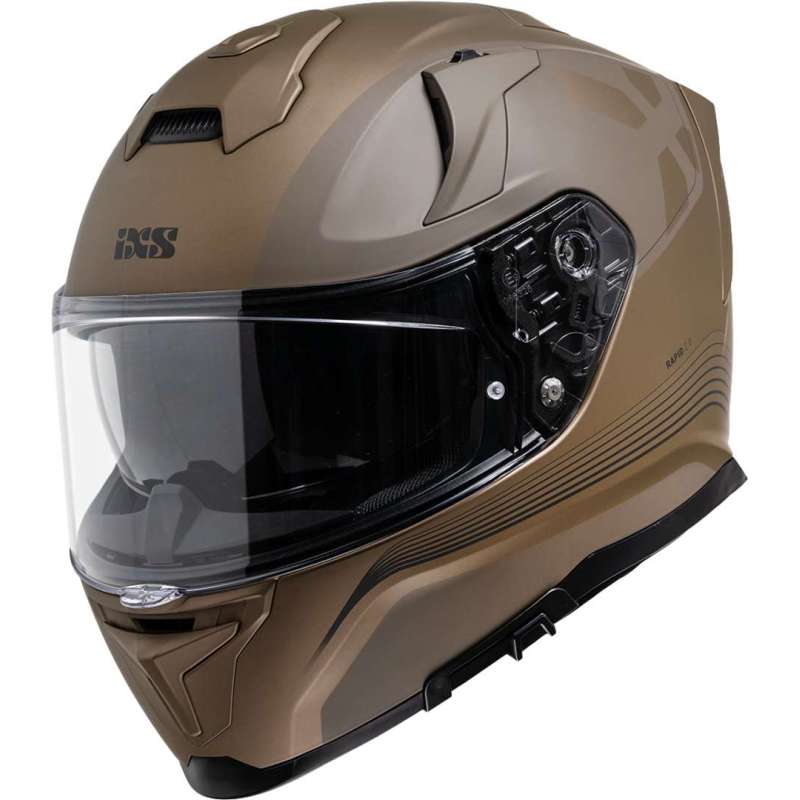 Integralhelm iXS Rapid 2.0 Graphic mattbraun grau