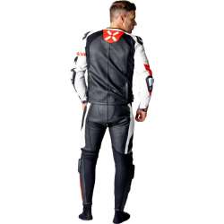 Combinaison 2 pièces iXS Ace 1.0 noir blanc rouge