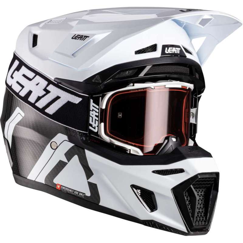 Casque Leatt Kit Moto 9.5 V26 carbon blanc