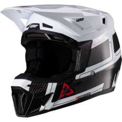 Casque Leatt Kit Moto 9.5 V26 carbon blanc