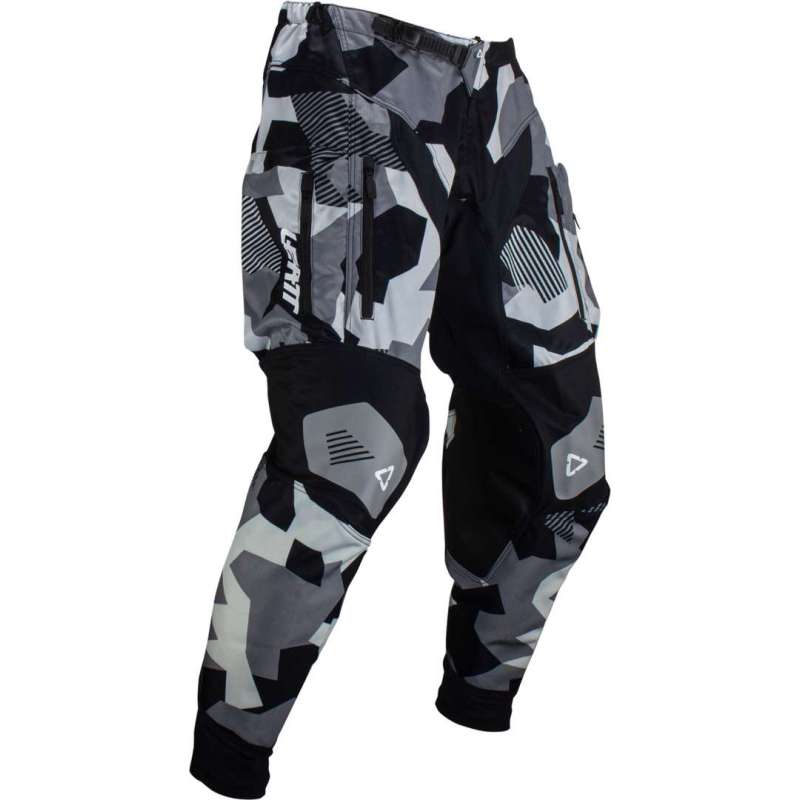 Leatt-Motorradhose 4.5 Enduro Forge schwarz-grau-Camo