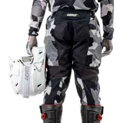 Leatt-Motorradhose 4.5 Enduro Forge schwarz-grau-Camo