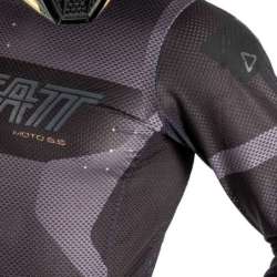 Leatt-Motorradjacke 5.5 UltraWeld V25 – Schwarz-Grau-Gold