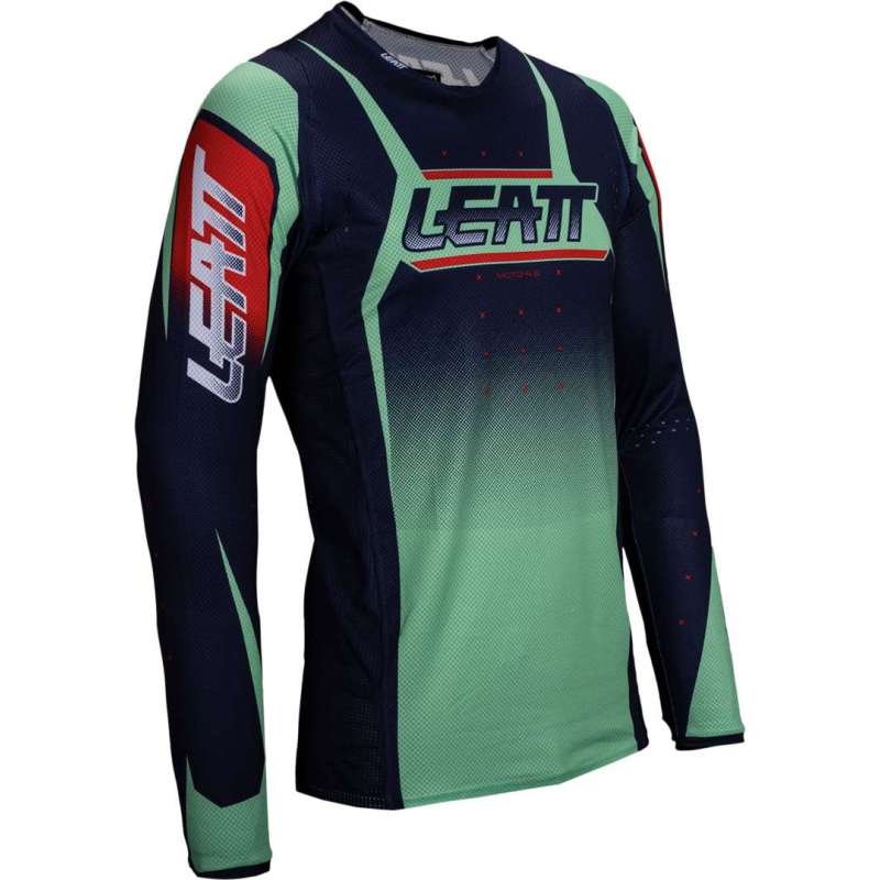 Leatt-Motorradtrikot Moto 4.5 Lite V25 grün-grau-rot