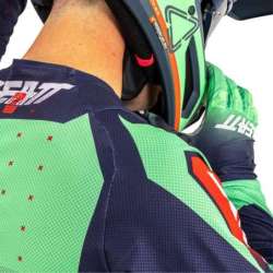 Leatt-Motorradtrikot Moto 4.5 Lite V25 grün-grau-rot