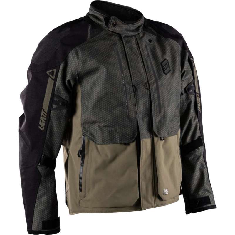 Leatt-Jacke ADV DriTour 5.5 V26, grün-schwarz, Camouflage