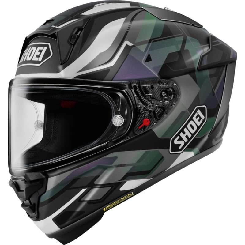 Casque intégral SHOEI X-SPR Pro Valion TC-5 noir, vert et blanc