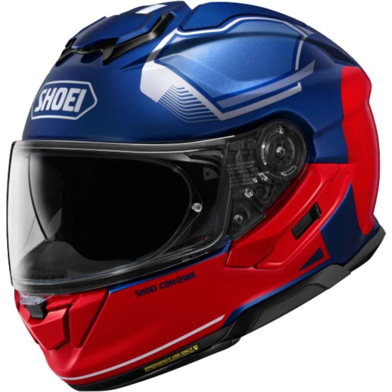 SHOEI GT-Air 3 Mike TC-2 Integralhelm, rot und blau