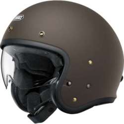 SHOEI J-O 2 Candy Jet-Helm, mattbraun