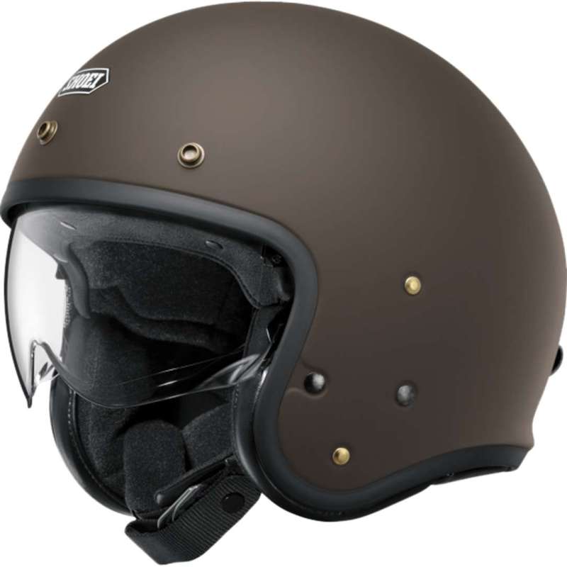 Casque jet SHOEI J-O 2 Candy brun mat