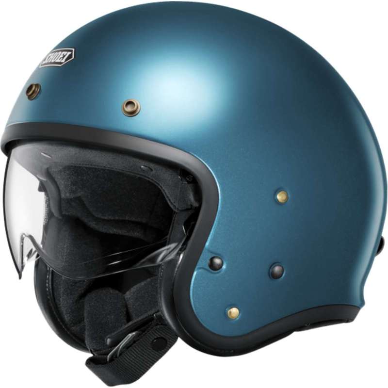 Casque jet SHOEI J-O 2 bleu Laguna