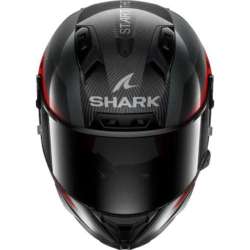 SHARK AERON GP FIM RACING 2 MOTOGP Integralhelm, schwarz-dunkelgrau-rot