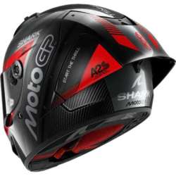 SHARK AERON GP FIM RACING 2 MOTOGP Integralhelm, schwarz-dunkelgrau-rot