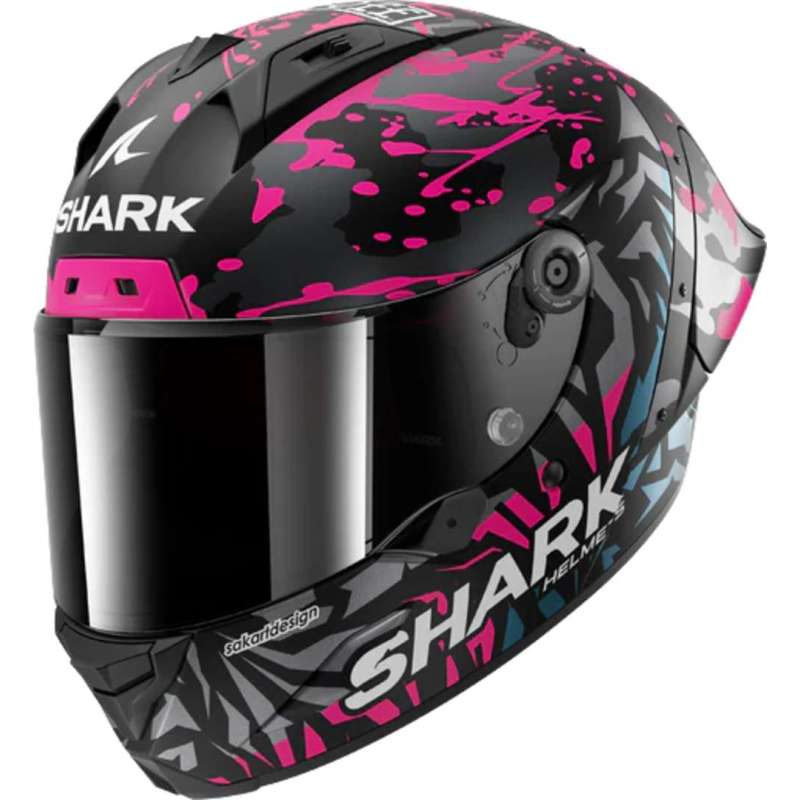SHARK AERON GP FIM RACING 2 REPLICA REDDING Integralhelm, schwarz-rosa-blau
