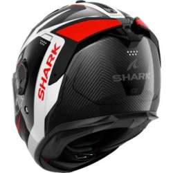 Casque intégral SHARK SPARTAN GT PRO CARBON MEKARIUM gris foncé-blanc-rouge