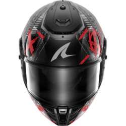 Integralhelm SHARK SPARTAN RS CARBON SHIEVER schwarz-dunkelgrau-rot